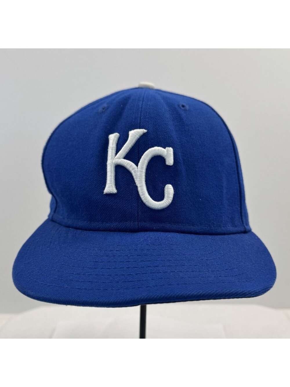 Kansas City Royals Blue New Era Fitted Hat 59Fifty 7-1/4 MLB Authentic On-Field